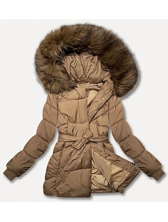 Dámská bunda typu ve velbloudí barvě pro přechodné období model 21248461 - J.STYLE