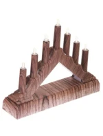 ADVENTNÍ KOSTEL 15.5x3.2x13.5CM 7 LED KLONY NA BATERIE dětské