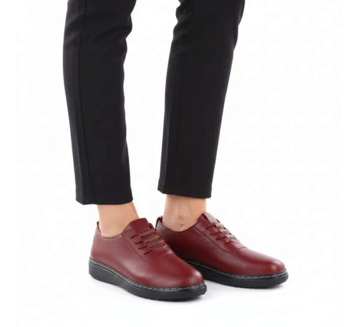 Dámská pohodlná obuv bordó UNISOFT 5933