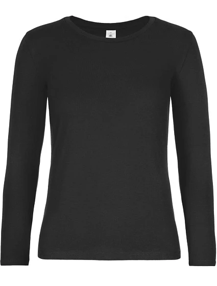 B&C #E190 LSL /women Dámské tričko z těžké bavlny s dl. rukávem 01.008T black B&C #E190 LSL /women Dámské tričko z těžké bavlny s dl. rukávem 01.008T black