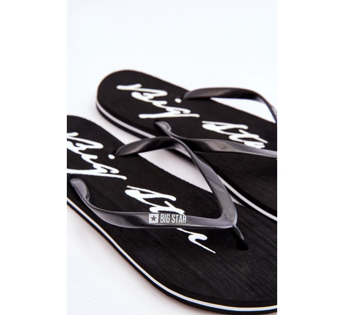 Dámské lehké žabky Big Star LL274761 Černá Dámské lehké žabky Big Star LL274761 Černá