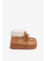 Zimní boty pro děti s kožešinovou podšívkou Camel model 21678747 - Boto