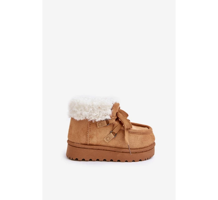 Zimní boty pro děti s kožešinovou podšívkou Camel model 21678747 - Boto
