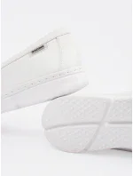 Luxusní dámské bílé  mokasíny bez podpatku