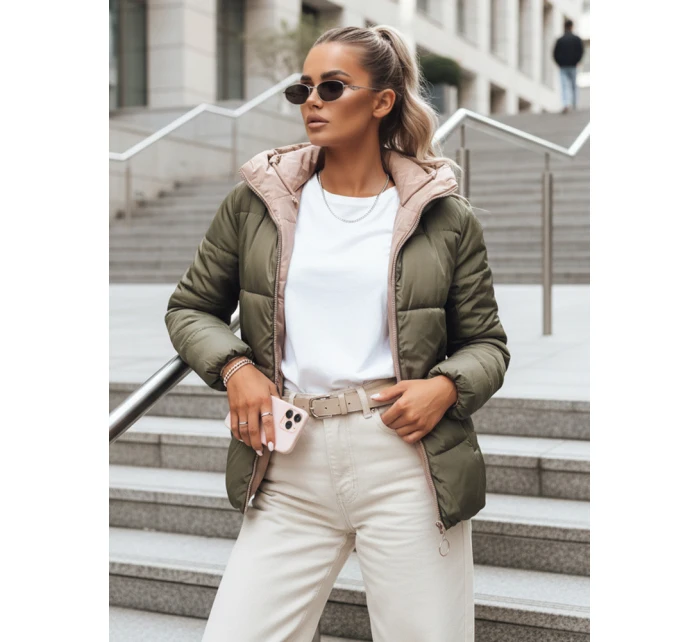 Dámská přechodná bunda oboustranně prošívaná VICTORIA SNUG zlatá TY3697