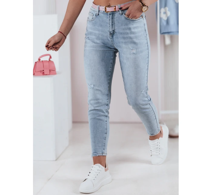 Dámské džínové úzké kalhoty s páskem Dstreet model 21983363 - FashionStreet