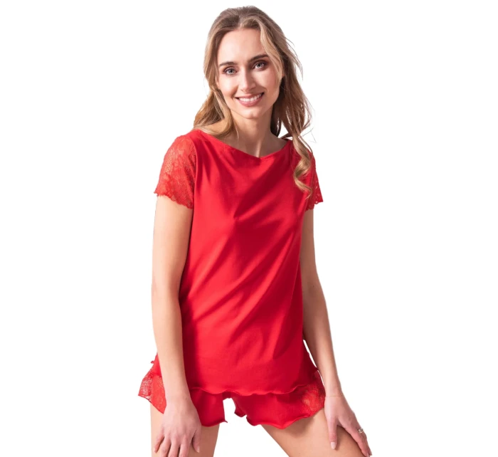 Dámské pyžamo Nicola red - ELDAR