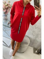 Šaty s kravatou červené Šaty s kravatou červené