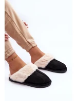 Dámské Pantofle s Kožíškem Černé model 21631507 - Boto