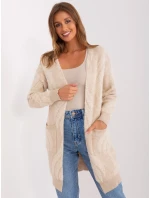 Sweter AT SW model 18990859 jasny beżowy - FPrice Sweter AT SW model 18990859 jasny beżowy - FPrice