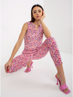 Dámské kalhoty model 18339246 růžové - FPrice