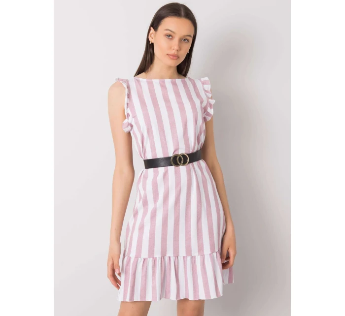 Sukienka DHJ SK model 21141985 ciemny różowy - FPrice Sukienka DHJ SK model 21141985 ciemny różowy - FPrice