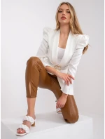 Spodnie DHJ SP model 20108856 camelowy - FPrice Spodnie DHJ SP model 20108856 camelowy - FPrice