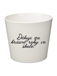 DĚKUJI ZA KRÁSNÉ ROKY VE ŠKOLE! - malý květináč 