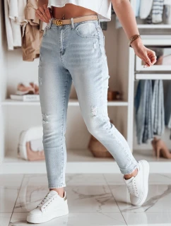 Dámské džínové kalhoty mom fit DEMILOVE blue FashionStreet UY2502