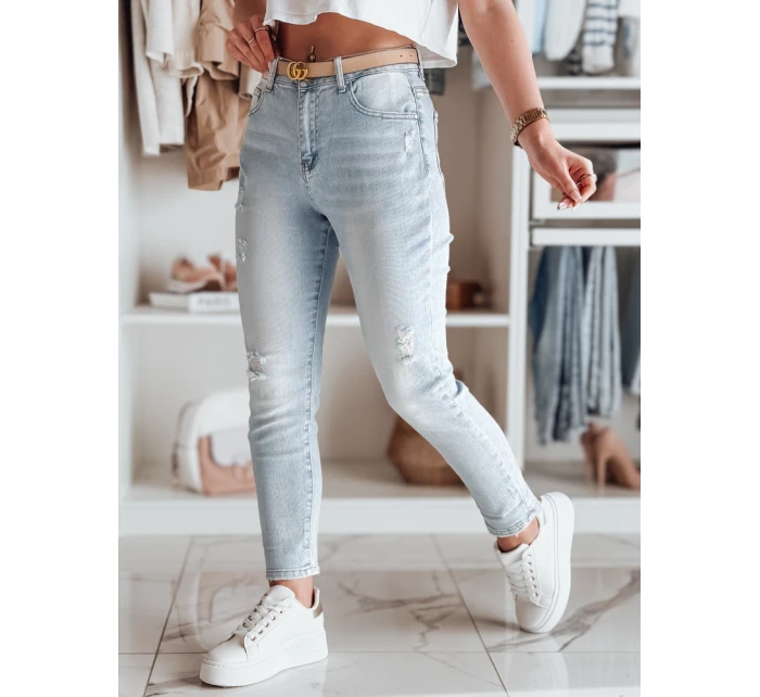 Dámské džínové kalhoty mom fit DEMILOVE blue FashionStreet UY2502