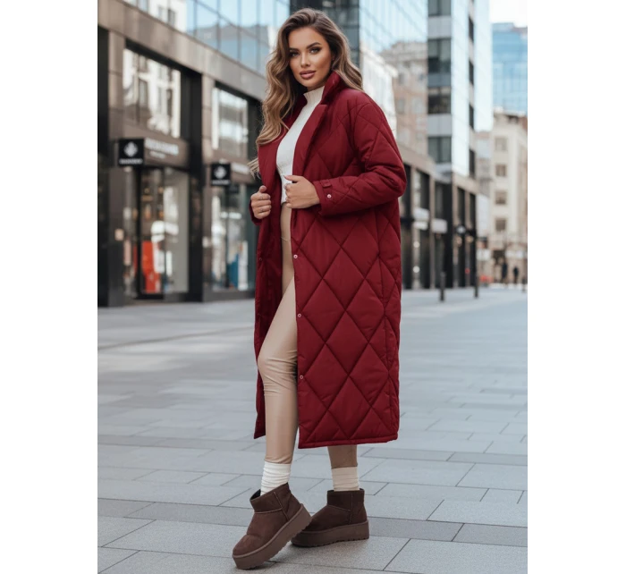 Dámská zimní bunda WARMISSA prošívaná vínová FashionStreet TY4918z