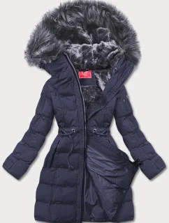 ZIMOWA KURTKA DAMSKA Z KAPTUREM GRANATOWA model 21244868 - LHD