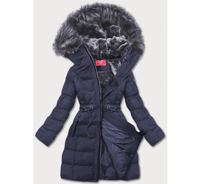 ZIMOWA KURTKA DAMSKA Z KAPTUREM GRANATOWA model 21244868 - LHD