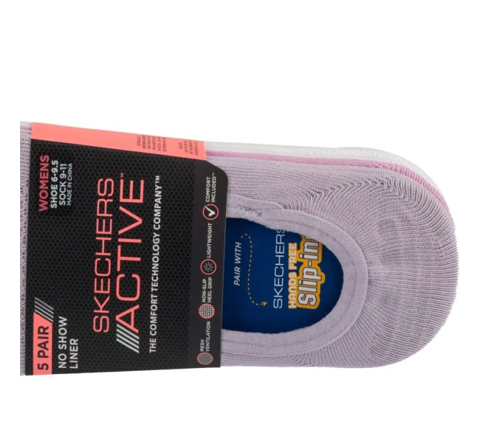 Skechers 5ks ponožek z mikrovlákna S113836-PRLV Purple 36-40 Skechers 5ks ponožek z mikrovlákna S113836-PRLV Purple 36-40