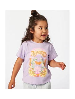 Tričko RIP CURL Rainbow Tropics Art Tee-Girl fialové