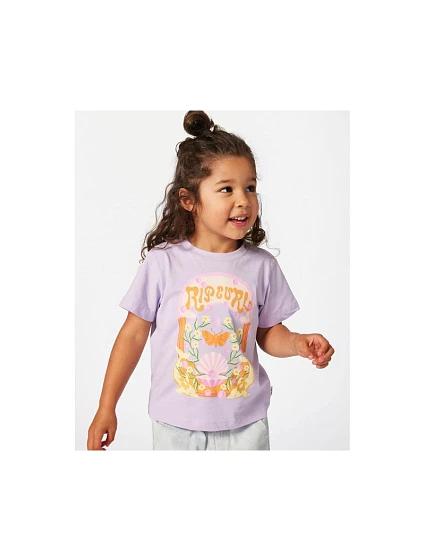 Tričko RIP CURL Rainbow Tropics Art Tee-Girl fialové Tričko RIP CURL Rainbow Tropics Art Tee-Girl fialové
