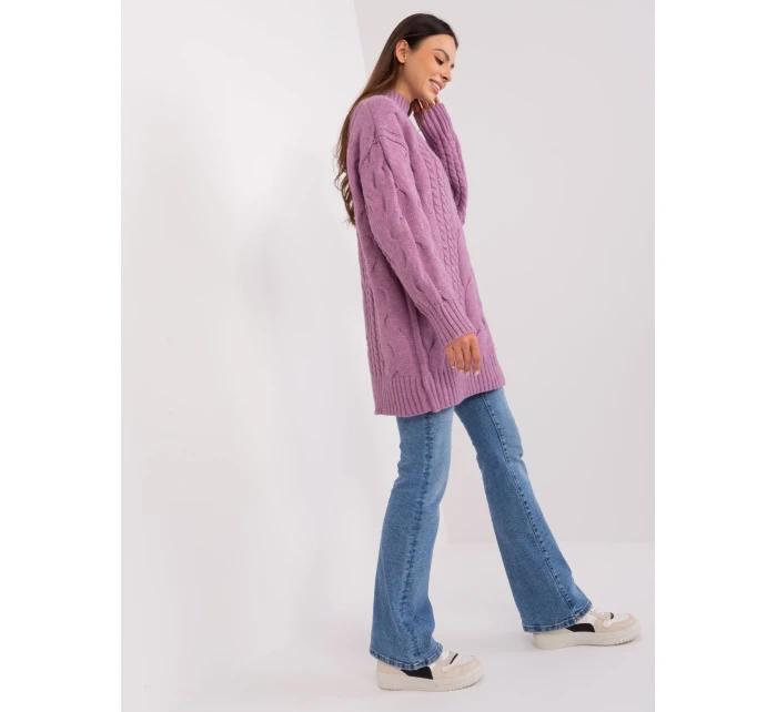 Sweter AT SW  fioletowy model 18909232 - FPrice