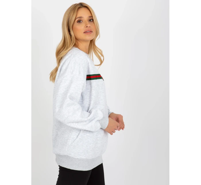 Dámská mikina EM BL 760.01 světle šedá - FPrice