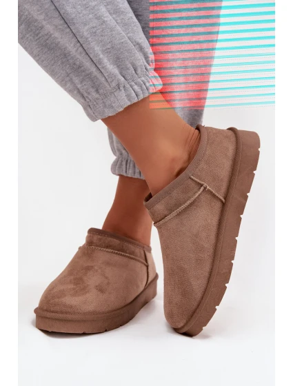 Dámské sněhule Serenne s kožešinou – hnědé Dámské sněhule Serenne s kožešinou – hnědé