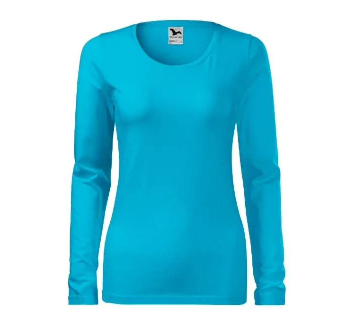 Slim triko dámské tyrkysová Slim triko dámské tyrkysová