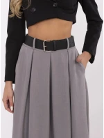 Dámská dlouhá sukně MI SD 88653.89 Šedá - FPrice