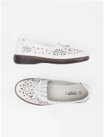 Jedinečné bílé  polobotky dámské bez podpatku