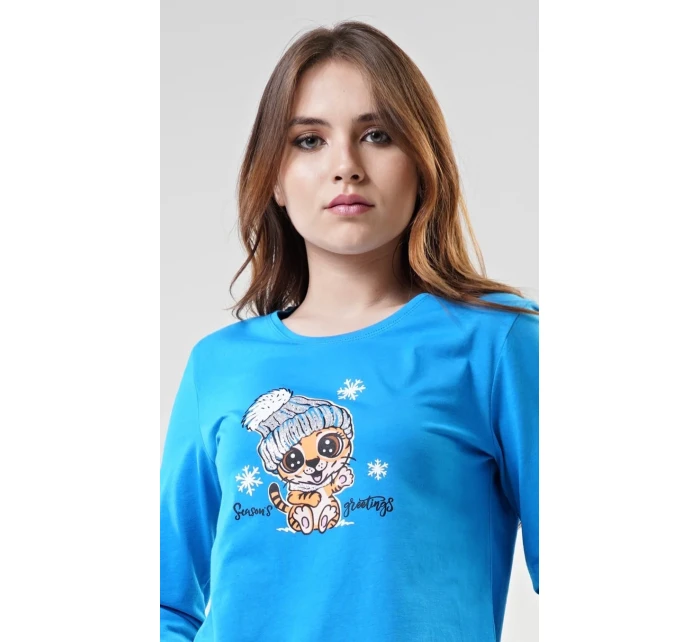 Dámské pyžamo dlouhé Tygřík