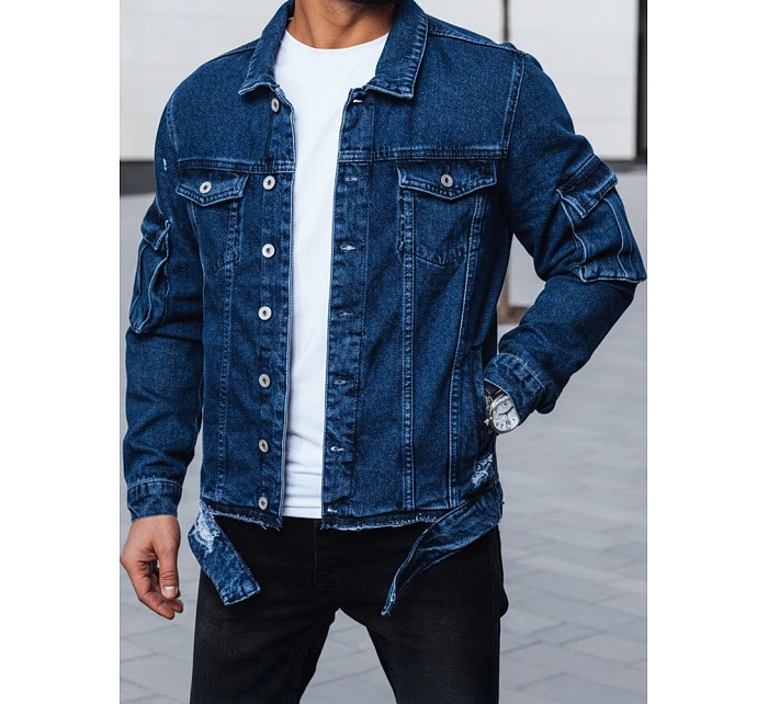 Pánská modrá džínová bunda FashionStreet TX4413
