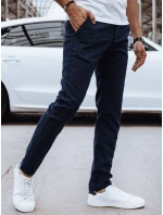 Pánské tmavě modré kalhoty pro volný čas FashionStreet UX4387