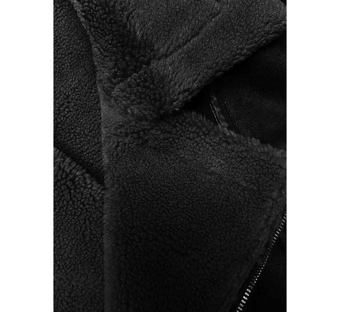 Krátký černý dámský kožíšek Ann Gissy (AG9-9006)