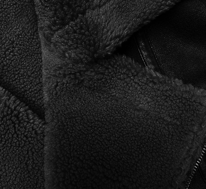 Krátký černý dámský kožíšek Ann Gissy (AG9-9006)