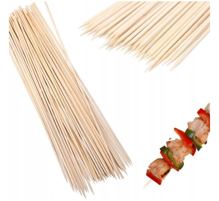 ŠPEJLE 30 CM DLOUHÉ 100 KS BAMBUSOVÉ