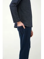 Vamp - Klasické pánské pyžamo s potiskem 21690 - Vamp Vamp - Klasické pánské pyžamo s potiskem 21690 - Vamp