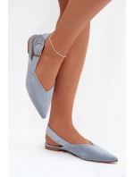 Dámské baleríny S přezkou Modré model 21834818 - Boto Dámské baleríny S přezkou Modré model 21834818 - Boto