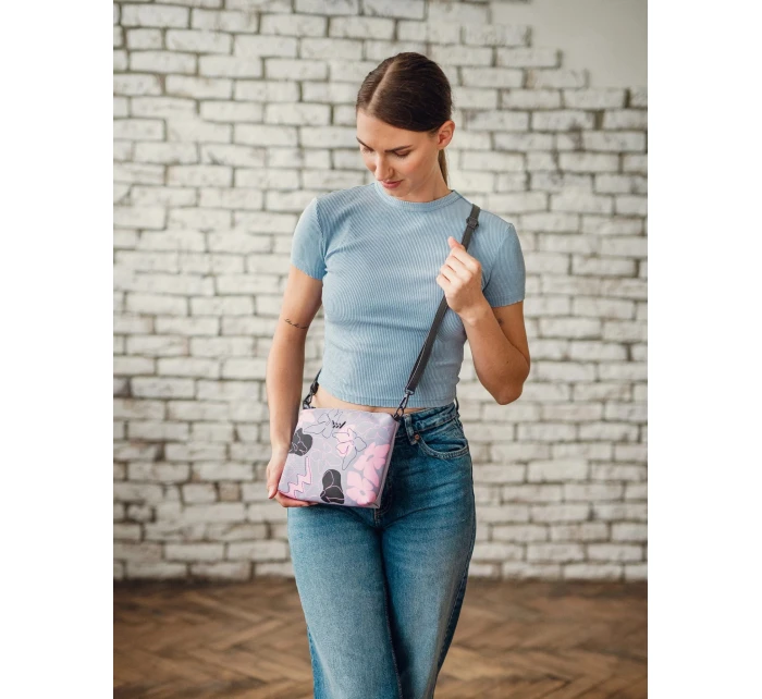 Kabelka VUCH Nuria Flowers Line Grey