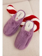 Dámské huňaté pantofle – fialové Belinna Dámské huňaté pantofle – fialové Belinna