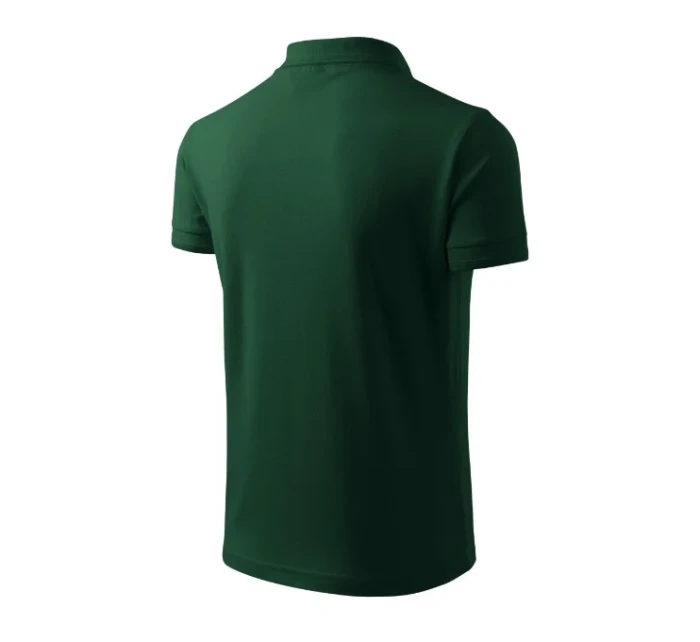 Pique Polo polokošile pánská dark green Pique Polo polokošile pánská dark green