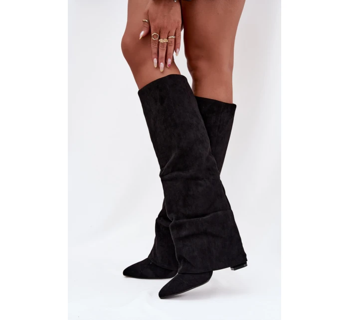 Kozačky na podpatku  model 216989 Step in style