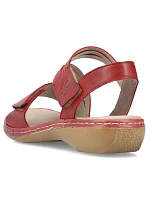 Kožené pohodlné sandály W model 22119032 red - Rieker