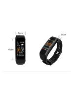 GIEWONT Black and Purple 2 Strap Smartwatch GW200-3