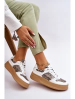 Dámská pohodlná sportovní obuv GOE LL2N4052 Bílo-béžová Dámská pohodlná sportovní obuv GOE LL2N4052 Bílo-béžová