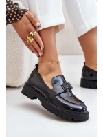 Lakované Dámské Mokasíny Vinceza 62187 Černé Lakované Dámské Mokasíny Vinceza 62187 Černé