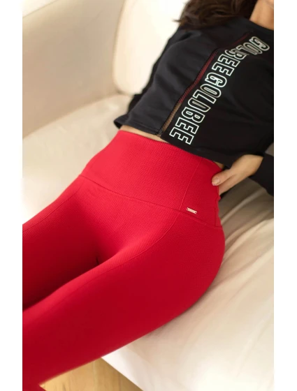 Dámské legíny Seamless Balance Ski Patrol červené - GoldBee Dámské legíny Seamless Balance Ski Patrol červené - GoldBee