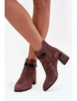 Boty na podpatku model 220198 Step in style Boty na podpatku model 220198 Step in style